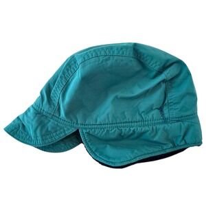 Vintage LL Bean Green Gore-Tex Sherpa Lined Trapper Hat Cap Ear Flaps Size Small